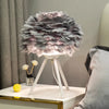 Feather Bedroom Table Lamp Modern Bedside Lamp