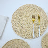 1Pcs Round Rattan Placemats Japanese Style Pot Holder Nature