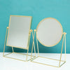 Copper Table Mirror Gold Glass Mirror Princess Round