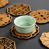 Bamboo Products Tea Coaster Creative Lotus Drink Wooden