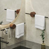 40/50cm Towel Rack Towel Hanger Bath Towel Holder Wood