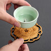 Bamboo Products Tea Coaster Creative Lotus Drink Wooden