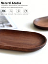 Leeseph Wooden Serving Trays Oval Wood Tray Platters