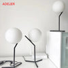 Modern Glass Ball table lamps Gold Nordic Simple Bedroom