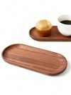 Leeseph Wooden Serving Trays Oval Wood Tray Platters