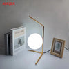 Modern Glass Ball table lamps Gold Nordic Simple Bedroom