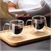 200ml Double Wall Glass Coffee Mug Heat-resistant