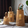 Retro Handmade Bamboo Candlesticks Japanese Style