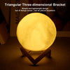 8cm Moon Lamp LED Night Light Battery Powered